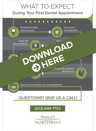 Download our infographic to learn what you can expect at your first appointment with our dentists in Beaverton.