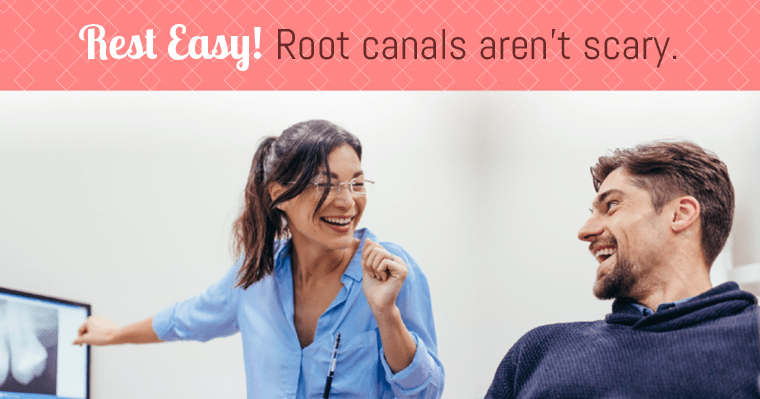 Many are surprised to learn that a root canal causes no more pain than a common filling would.